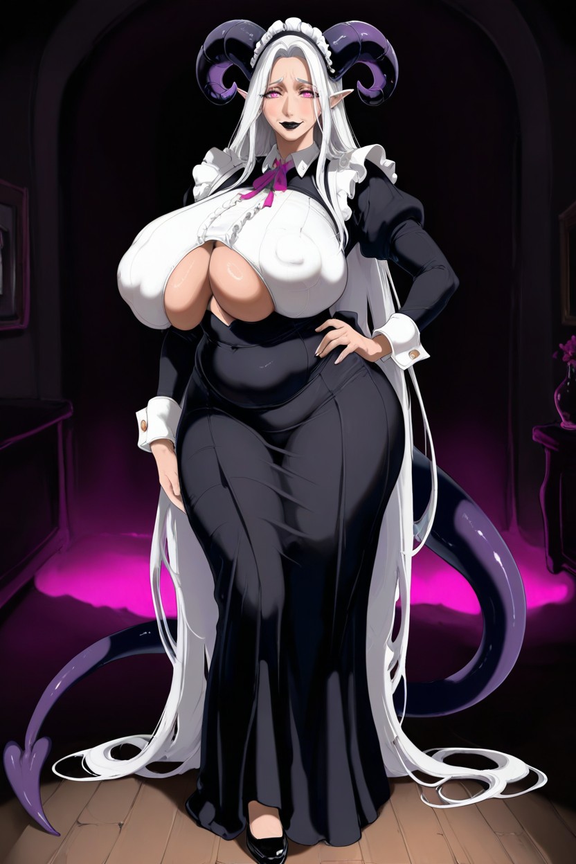 Saggy Breasts, Warm Smile, Culo Más Grande Que Torso Hentai IA
