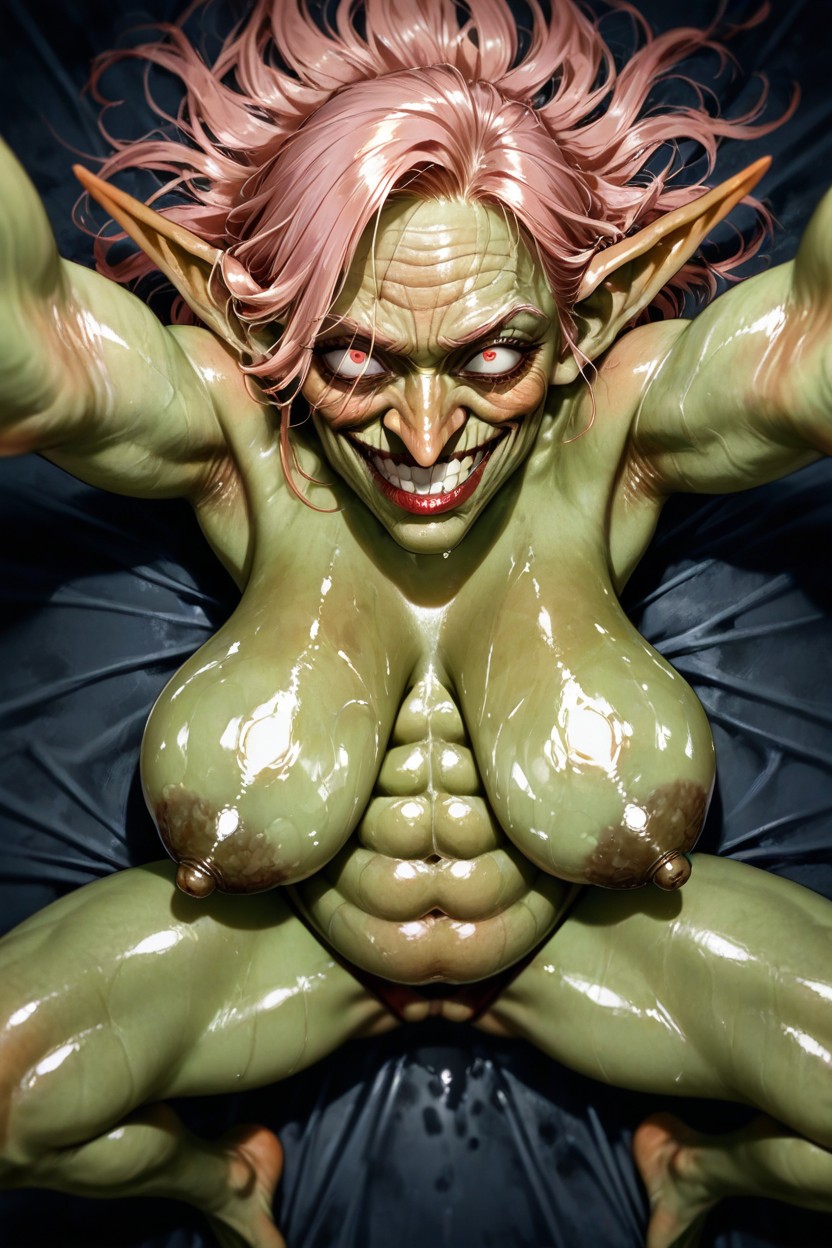 Spreading Legs, Creepy Eyes, Culo Pequeño Hentai IA