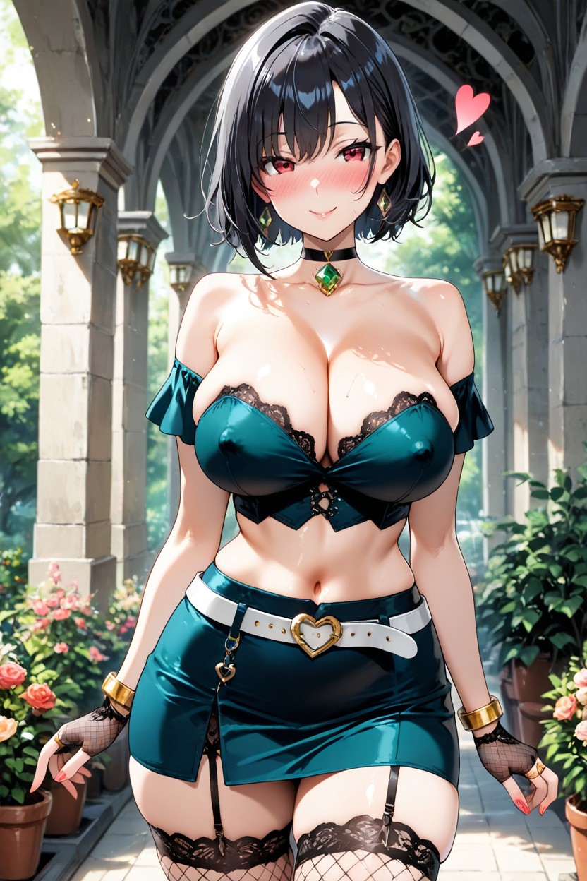 Emerald Heart Choker, Gold Bracelets, Perfect Anatomy Porno IA Hentai