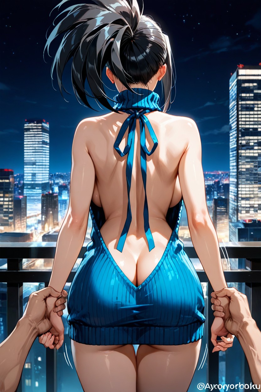 Holding Hands, Girl, Ass Shake Hentai IA