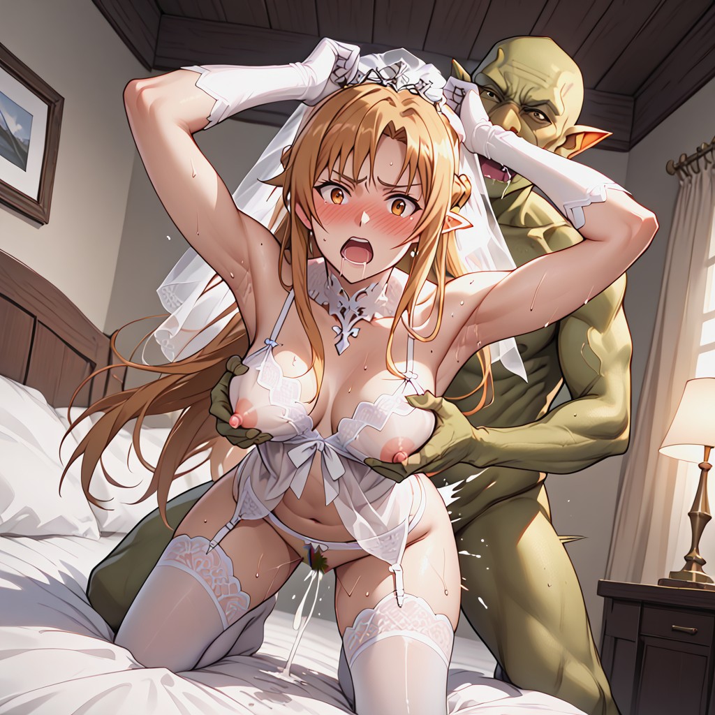 Sweaty Armpits, View From Behind, Drooling Hentai AI Porn