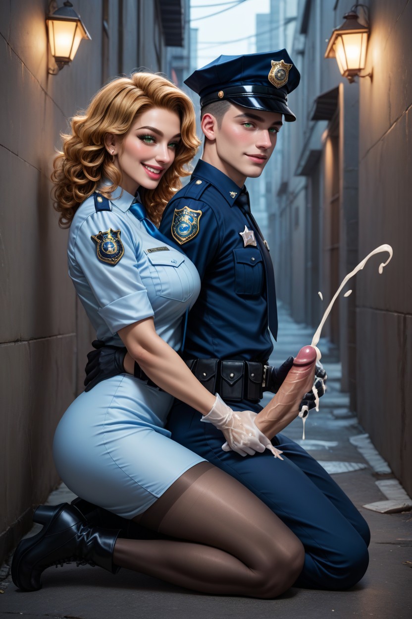 Motion Lines, Femdom, Cum On Hand Hentai AI Porn