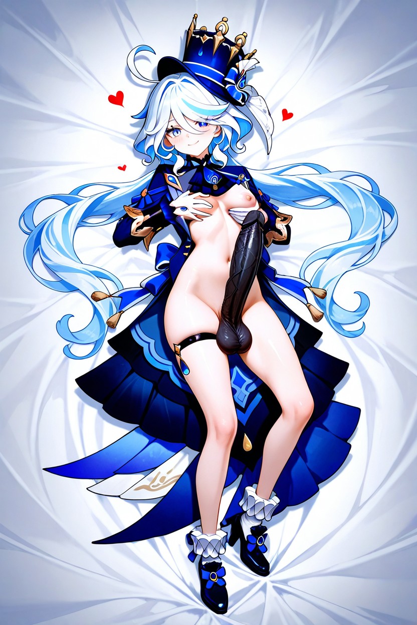 Playful, Seducing, One Breast Exposed Hentai AI Porn