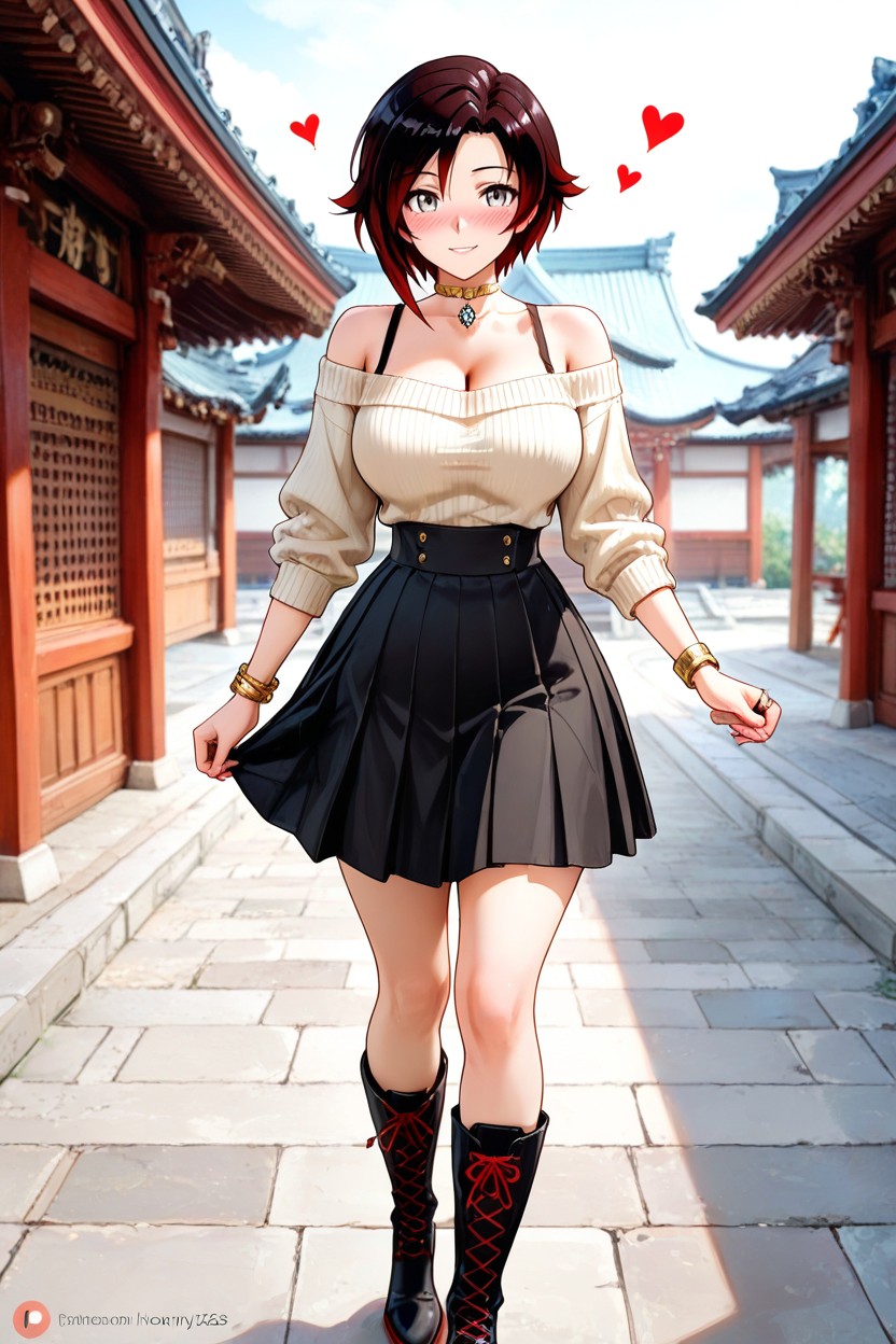 Grey Eyes, Standing While Walking, Ultra-high Definition Hentai AI Porn