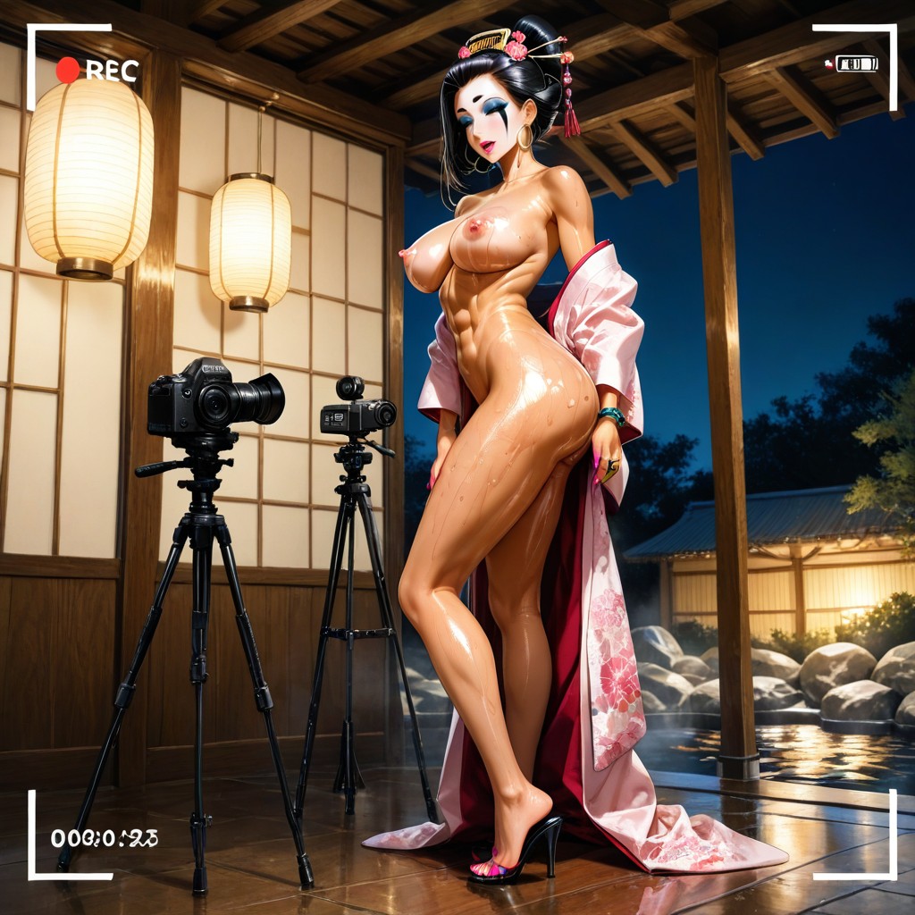 Chichi, Onsen, Camera On Tripod Hentai AI Porn