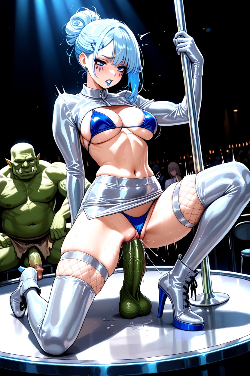 Horny, Whore, Rounded Medium Breasts Hentai AI Porn
