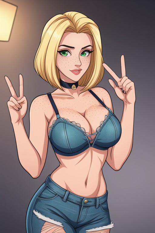 Into A Stylish Bob She Wears A Low-, 18+, Sharp Focus Hentai AI Porn