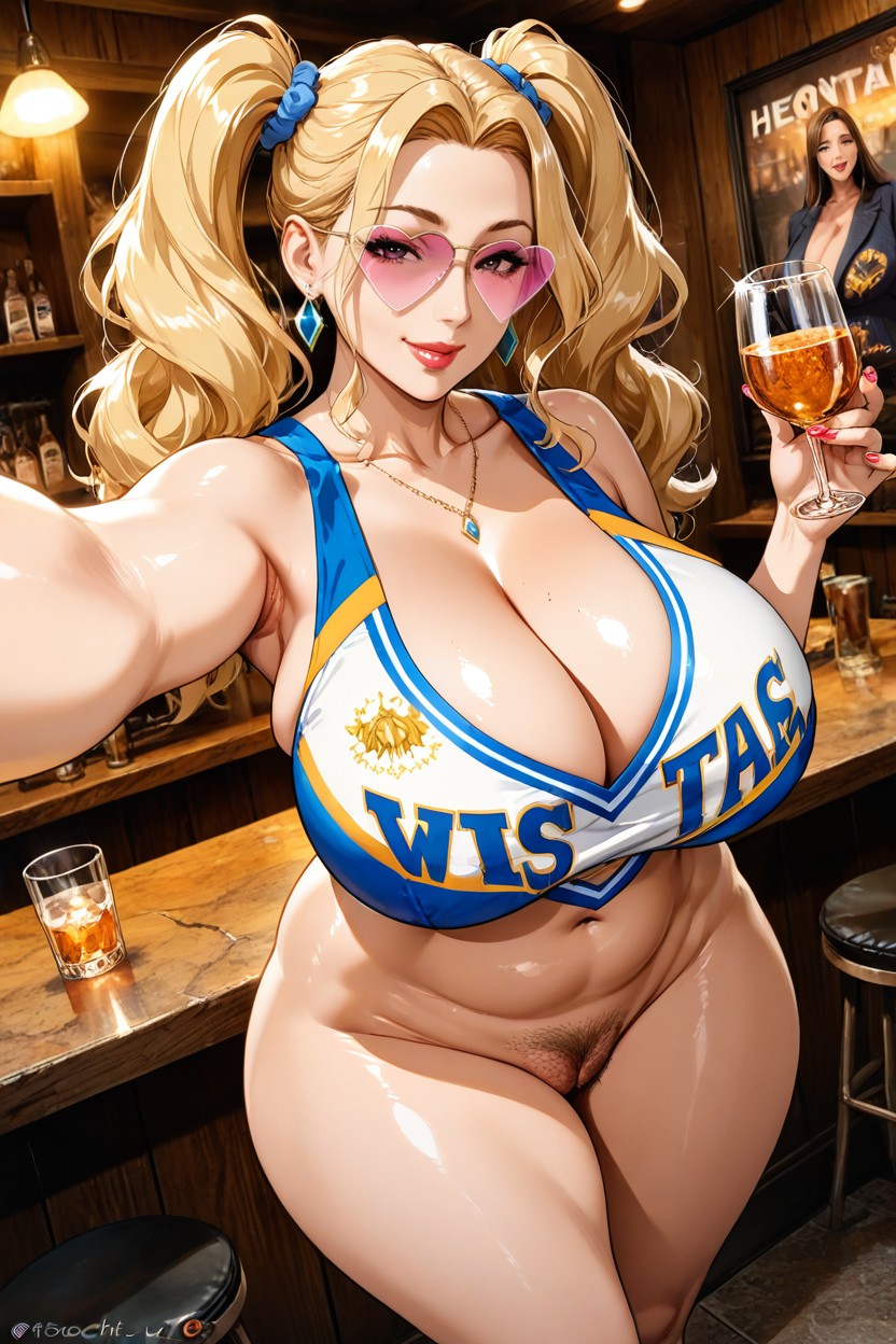 Big Butt, Bar, Voluptuous Hentai AI Porn