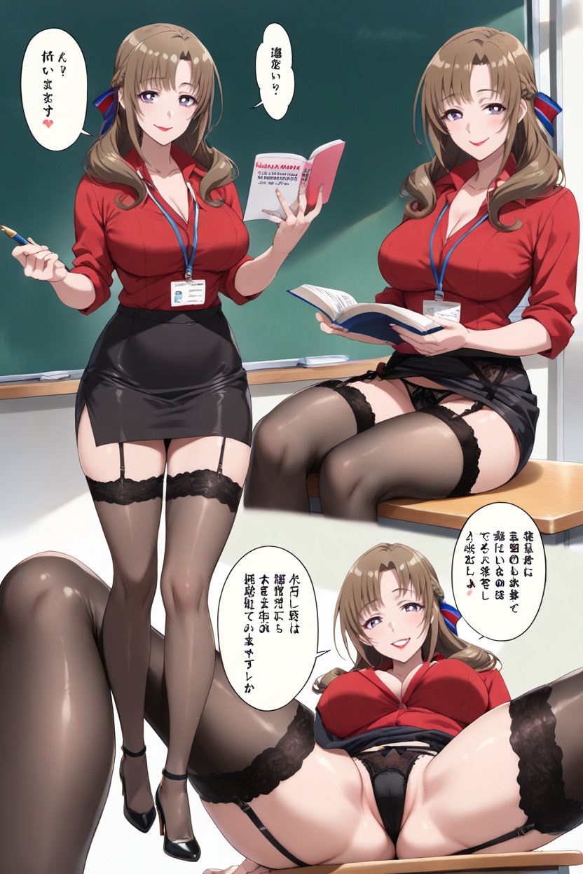 Solo, Perfect Face, Pencil Skirt Hentai AI Porn