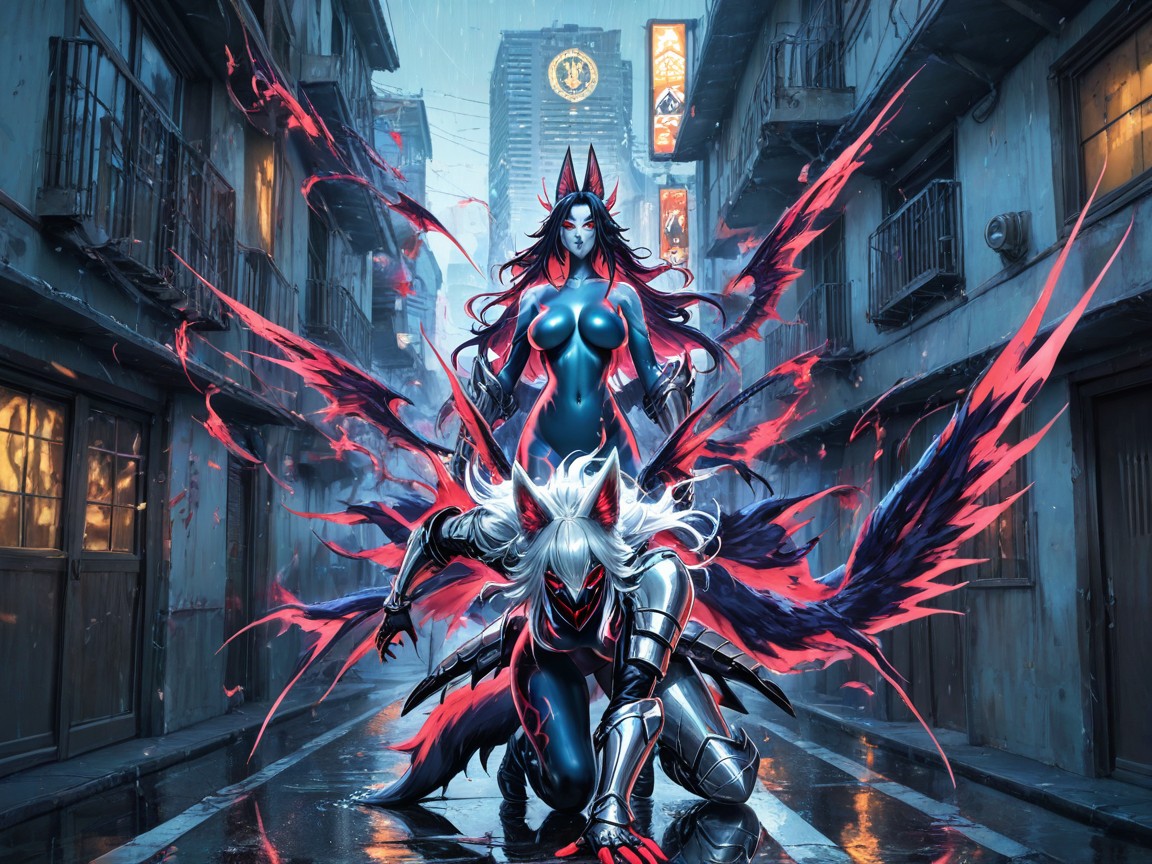 High Resolution, Naked Demons, Men And Women Hentai AI Porn