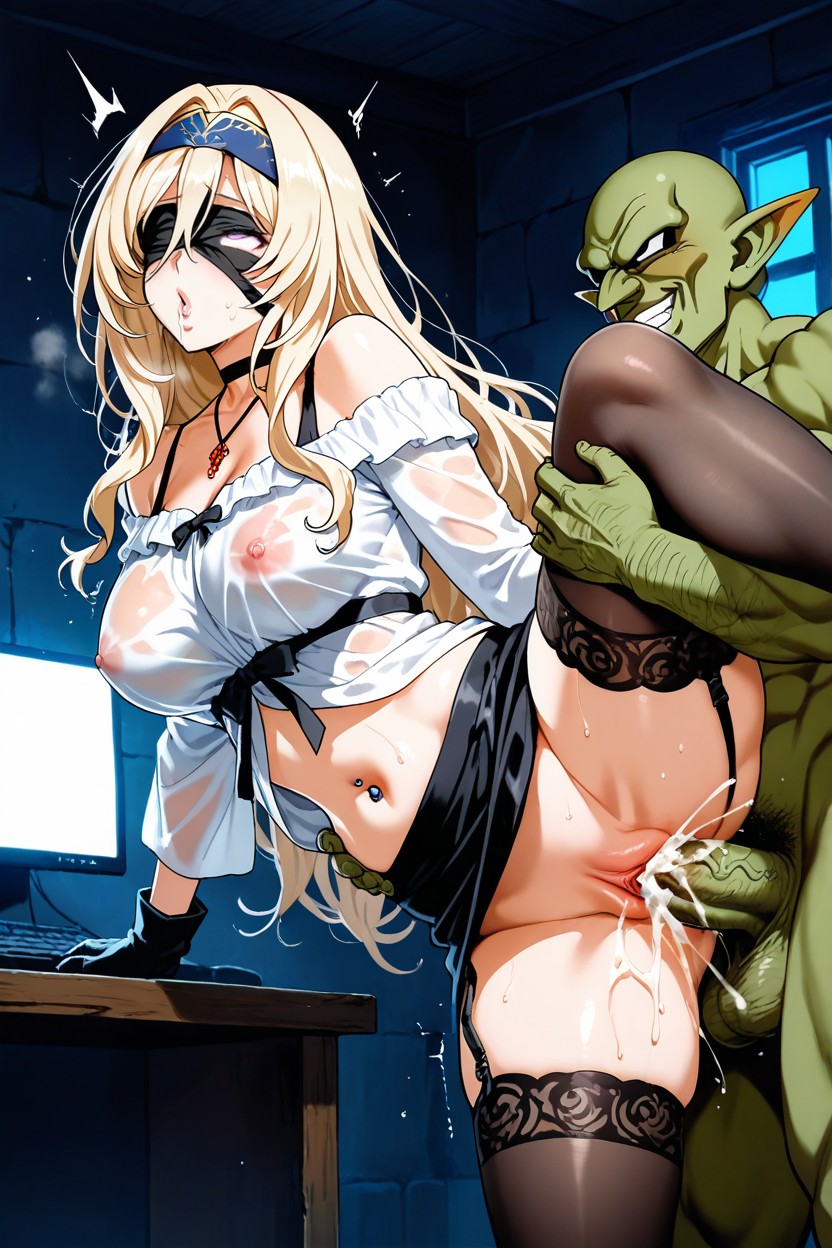 Black Miniskirt, Goku Naked, Duo Hentai AI Porn