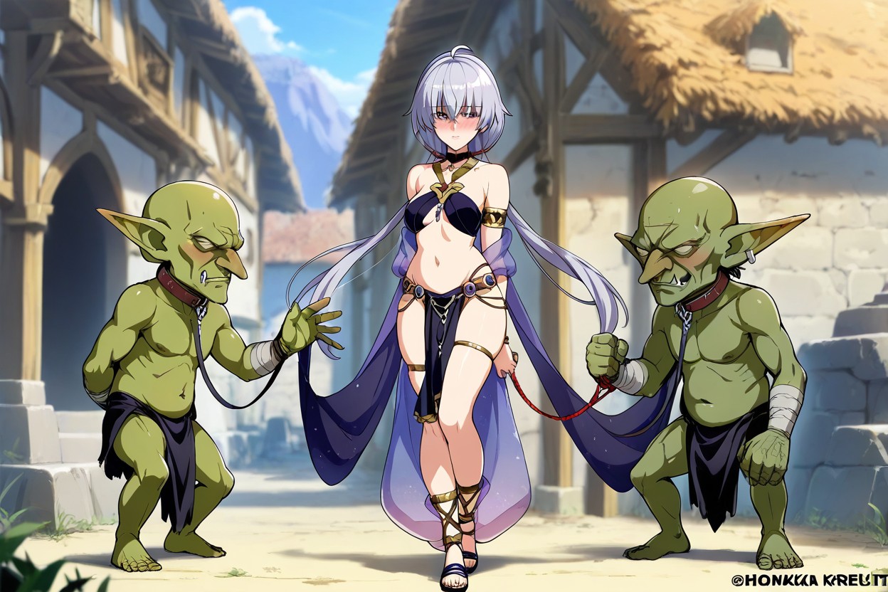 Side View, Small Breasts, Belly Dancer Hentai AI Porn