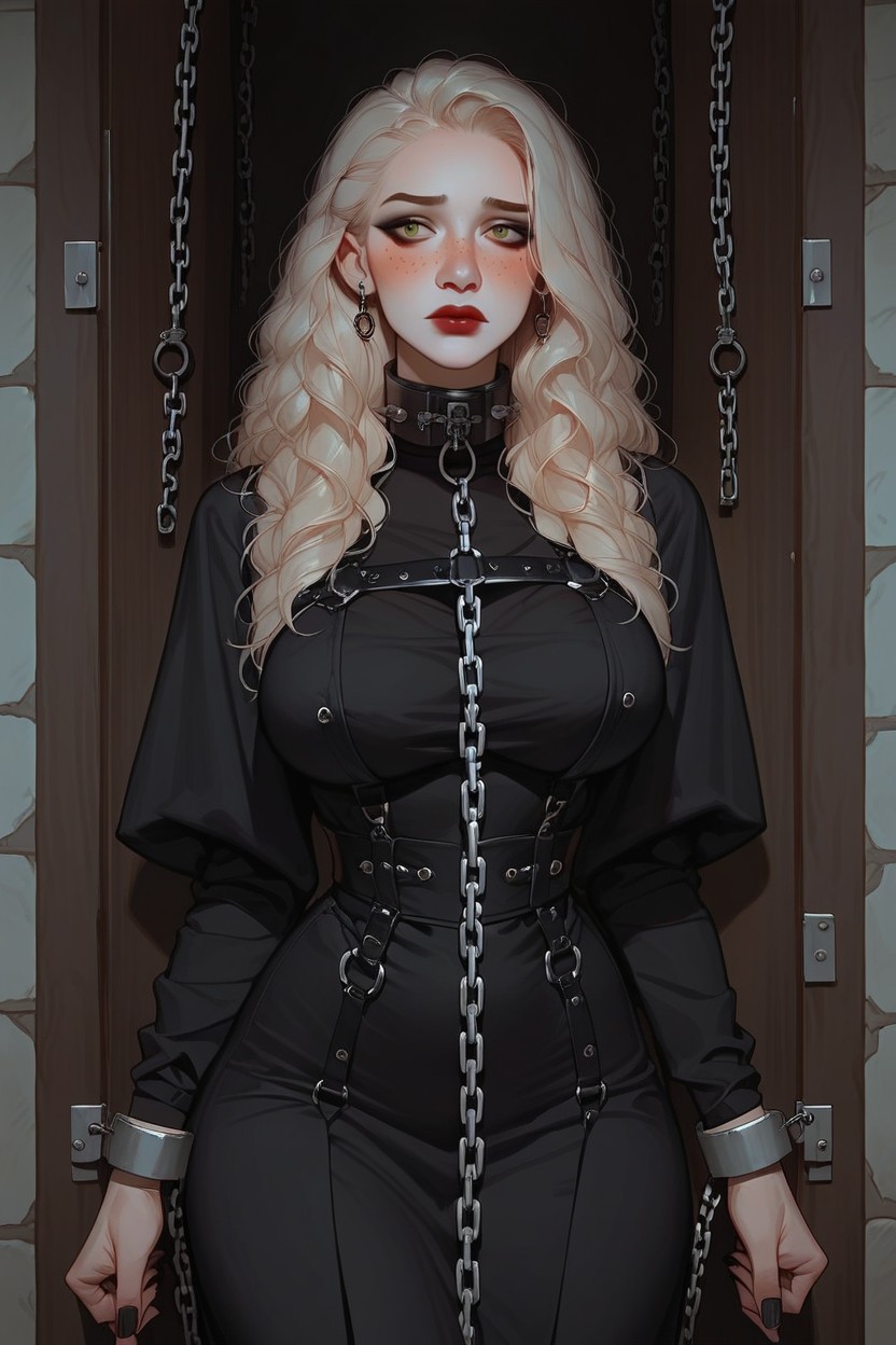 Legs Extremely Heavy Bound In Chains, Obedient, 25+ Hentai AI Porn