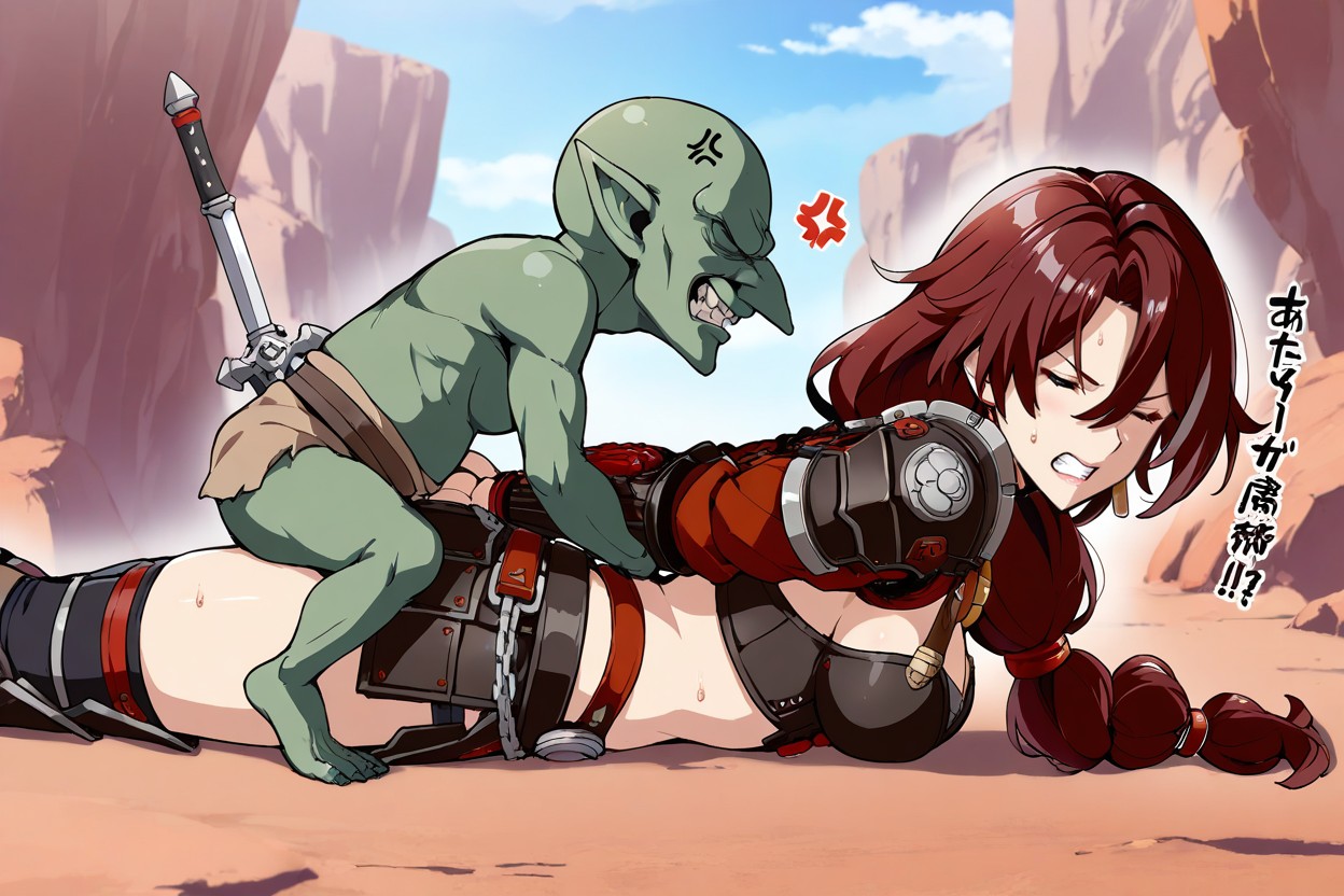 Only Tow Character, Delgada, Combat Stance Hentai IA