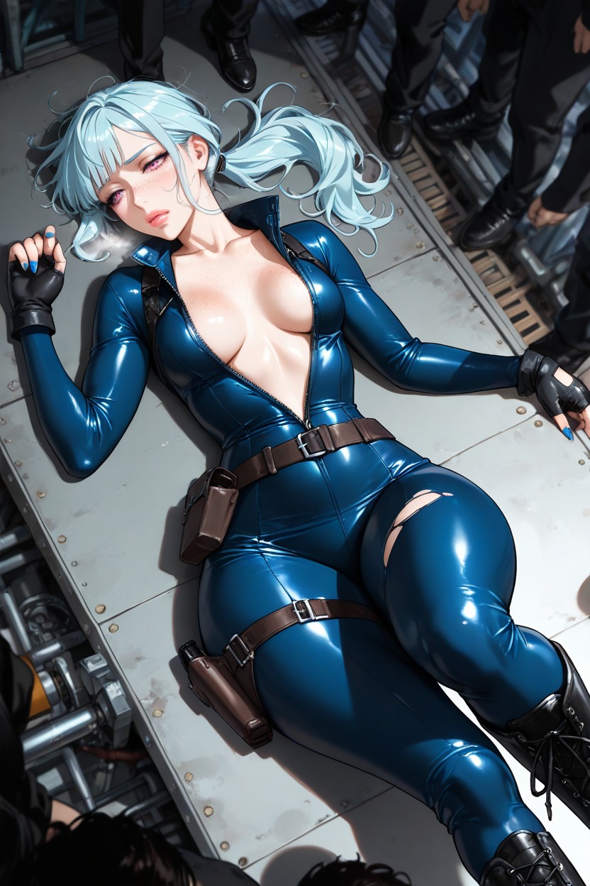 Perfect Skin, Ponytail, Detailed Hentai AI Porn