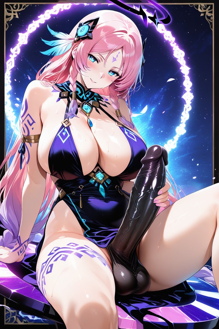 Black Penis, Two Very Long Thick Braids Framing Face, 25+ Hentai IA