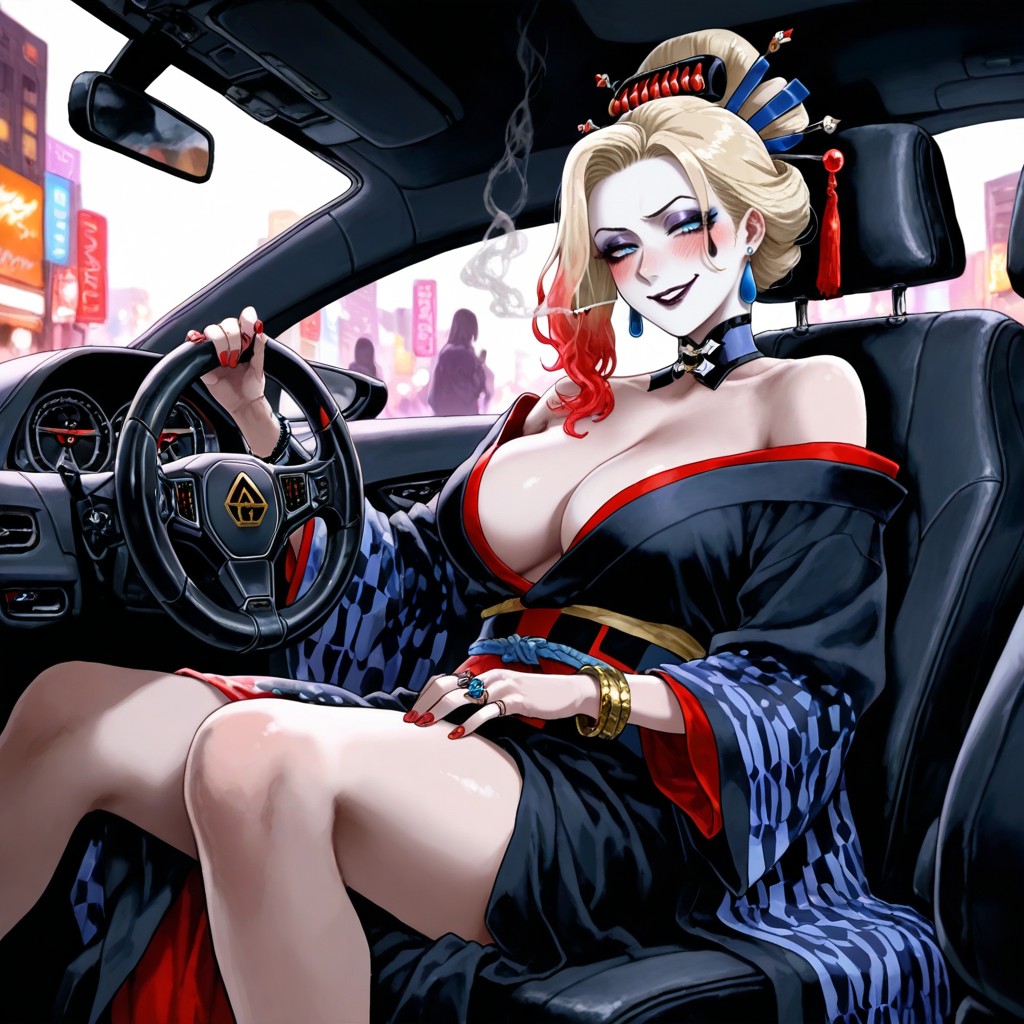 Smug Expression, High Resolution, Geisha Makeup Hentai AI Porn