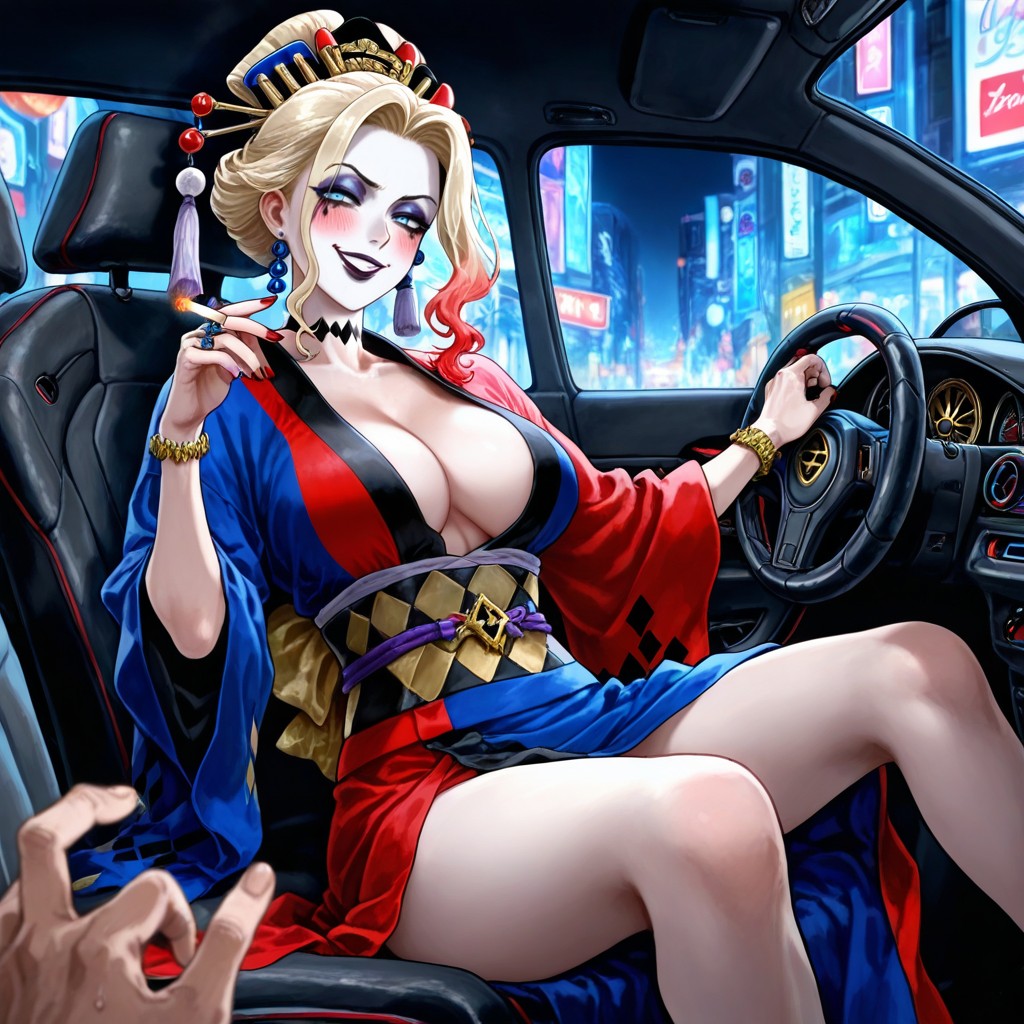 Her Legs Spread, Wide Angle, Sharp Features Hentai AI Porn