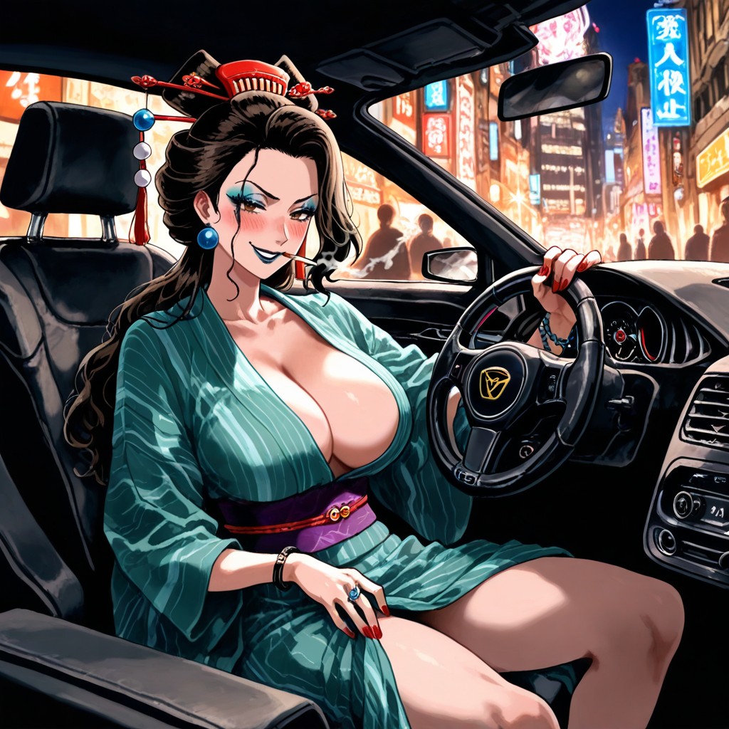 Perfect Tits, Rings, Brown Eyes Hentai AI Porn