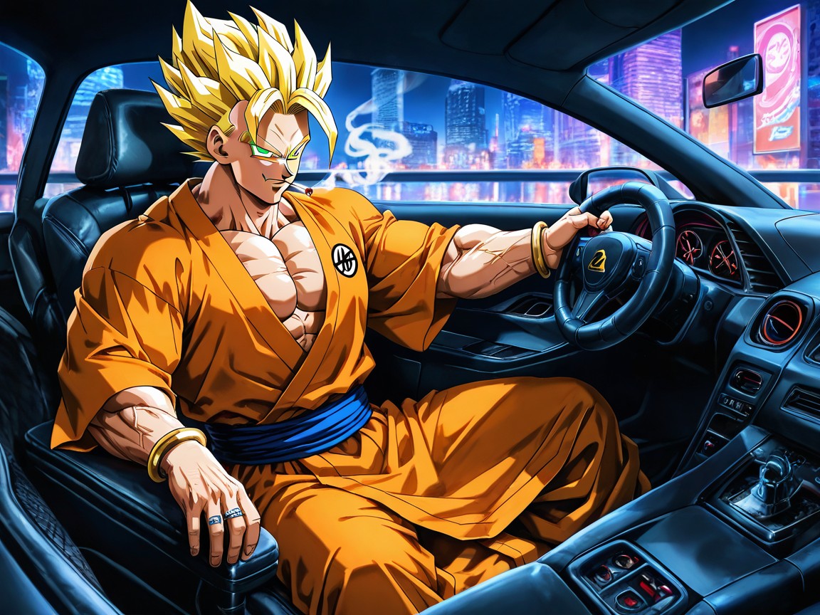 Male Has Excessive Muscles, Rings, Sharp Features Hentai AI Porn