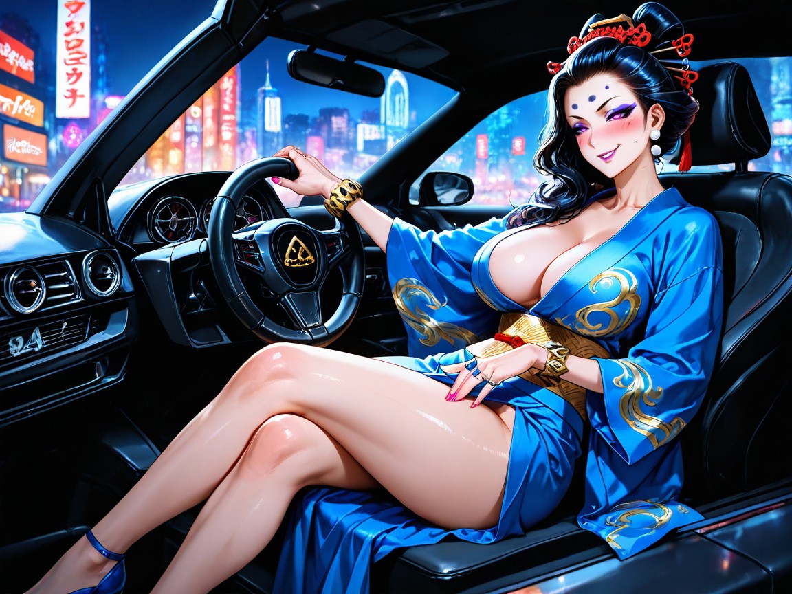 Seductive Expressions, Large Breast, Tan Lines Hentai AI Porn