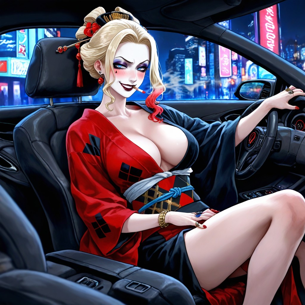 ¾ Angle From The Front And Right, With A Smile On Her Face, Body Hentai AI Porn