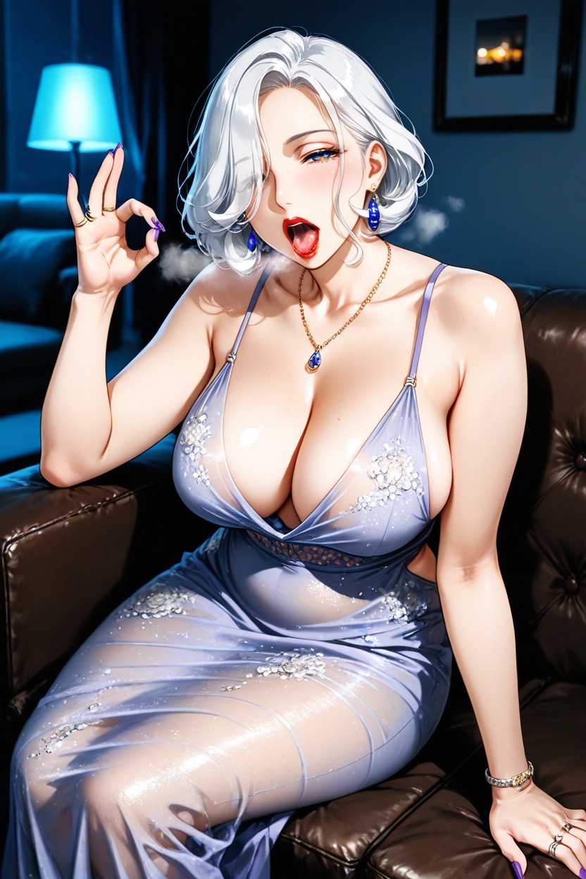 Saliva, 50+, Front View Hentai AI Porn