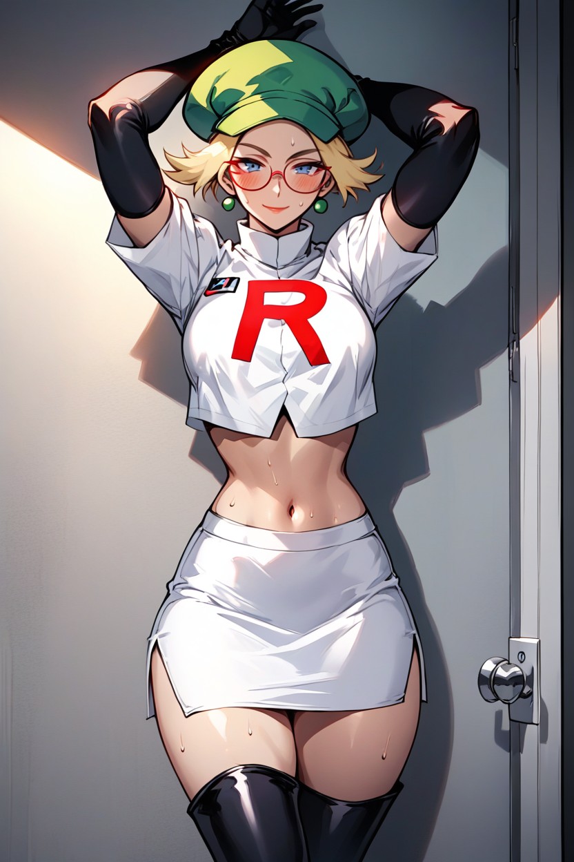 Arms In Frame, Night Time, Waist Shot Hentai AI Porn