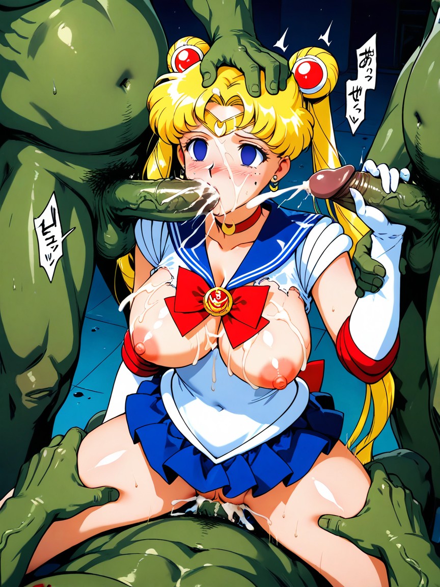 Micro Skirt, Big Penis, Sailor Moon Hentai AI Porn