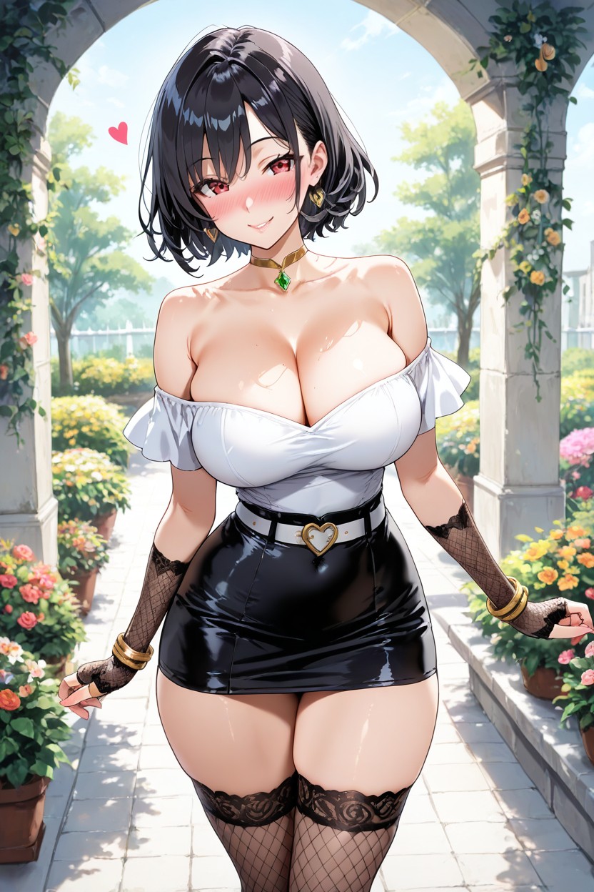 Perfect Eyes, Flirty Look, Blushing Hentai IA