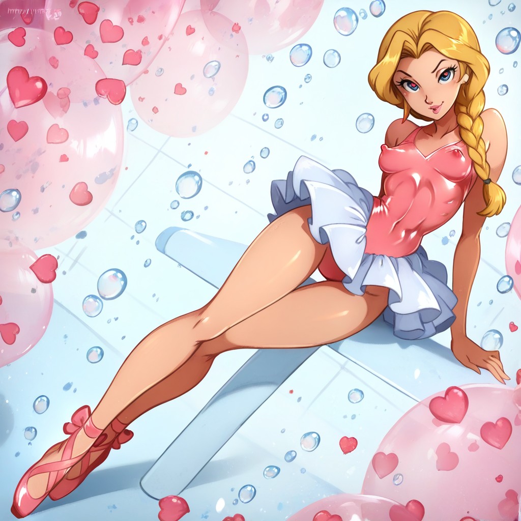 Abs, Blue Eyes, Merunyaa Art Style Hentai AI Porn