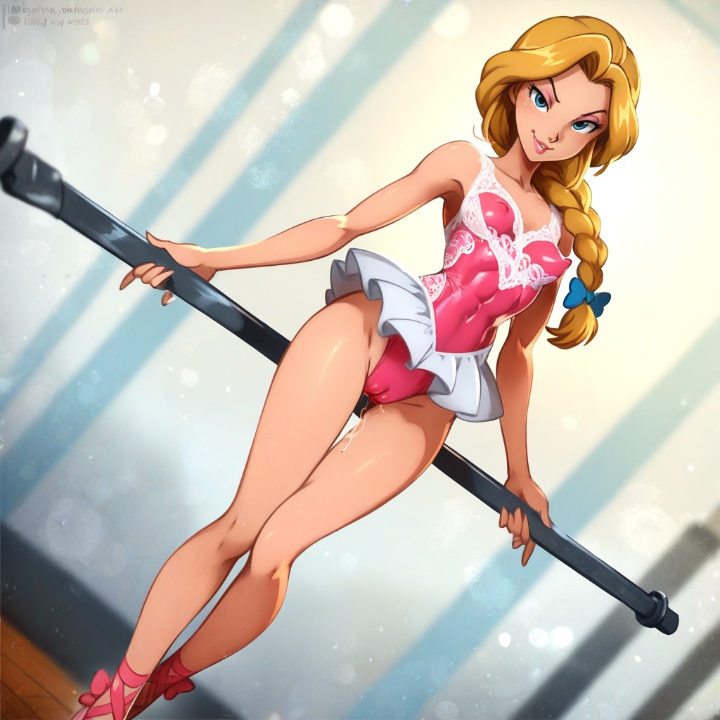 Pechos Pequeños, Disney Art Style, Tierna Hentai IA