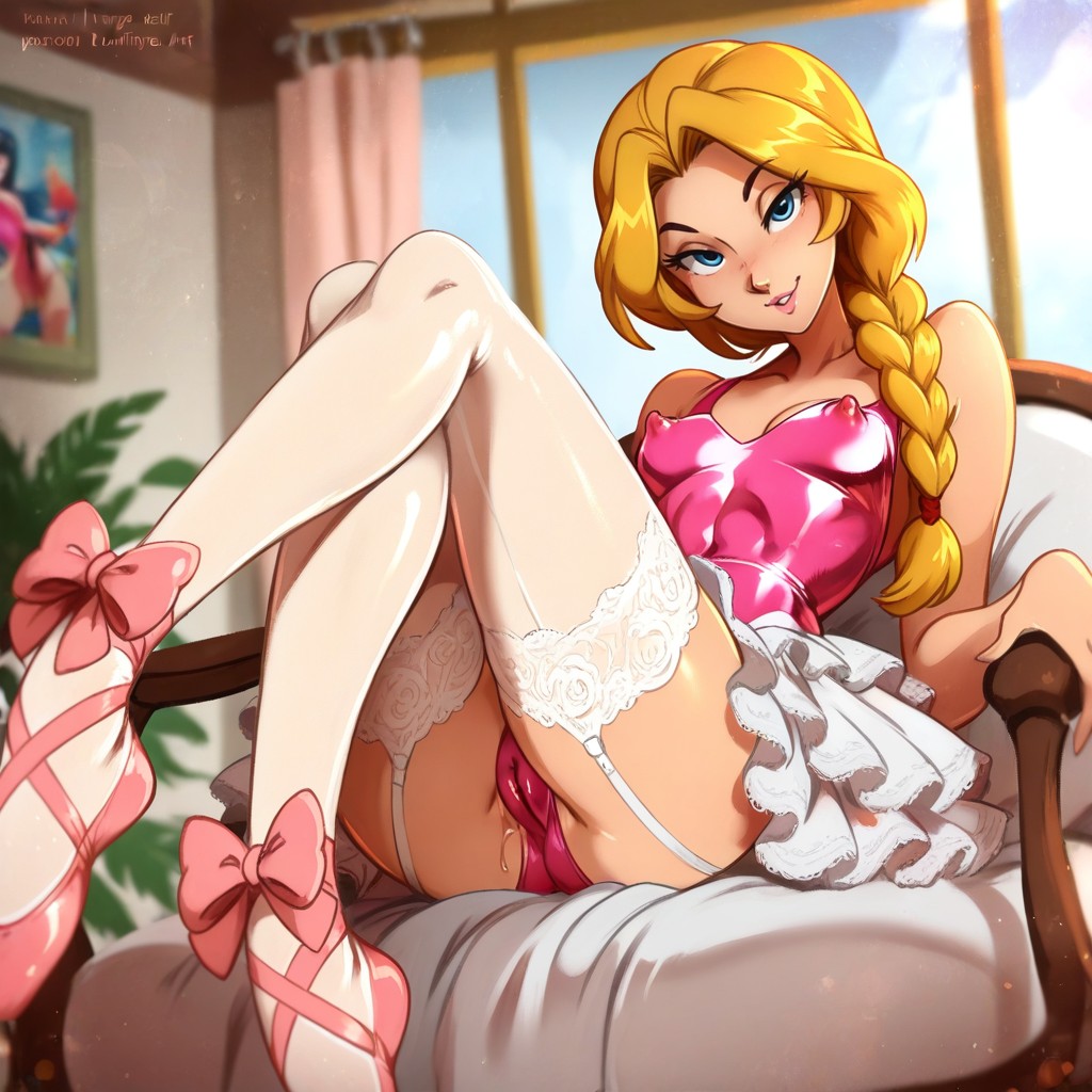 Khyle Art Style, Full Lips, Skin Texture Details Hentai AI Porn