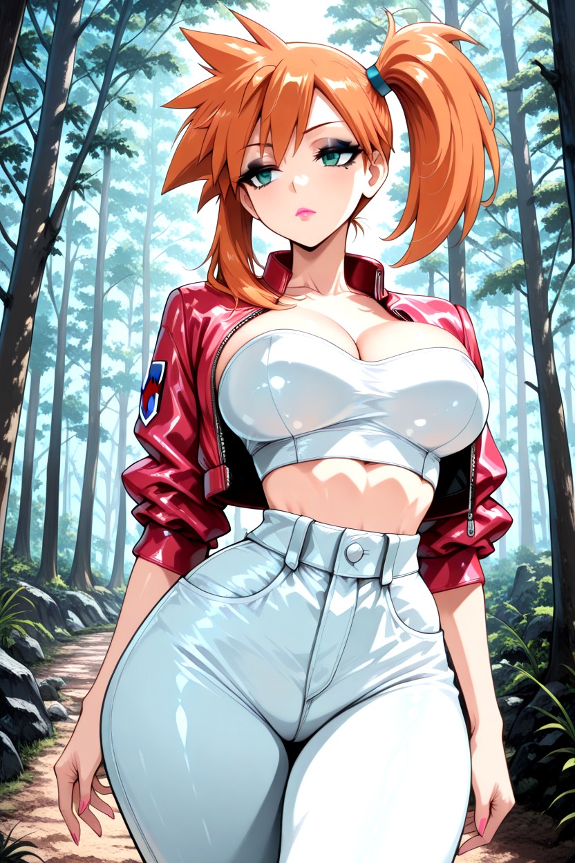 Bare Neck, Anime Style, Bimbo Lips Hentai AI Porn