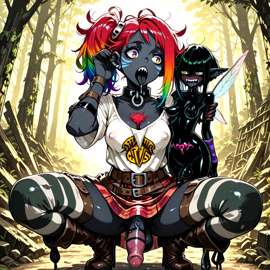 Sharp Teeth, Foreskin, Black Tongue Hentai IA