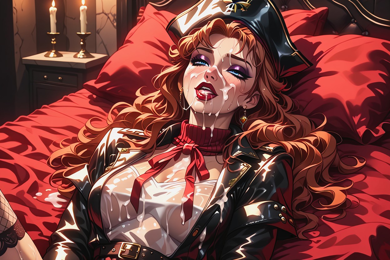 Glossy Lip, Nude, Wet Clothes Hentai AI Porn