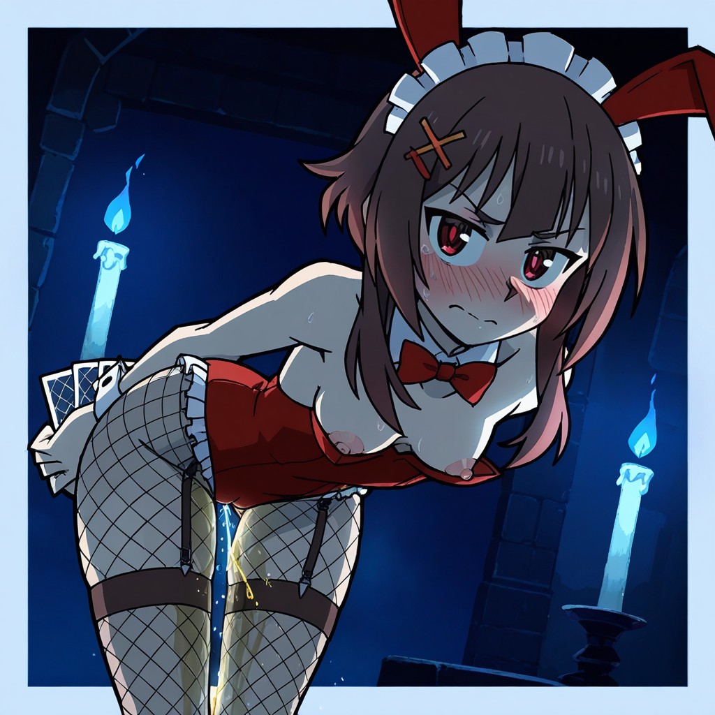 Highleg Leotard, Holding, Hairclip Hentai AI Porn