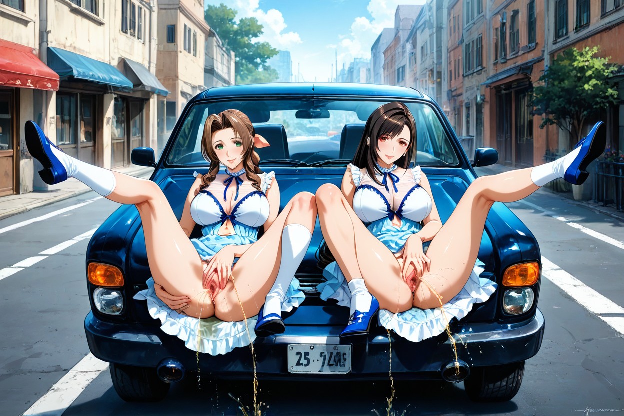 Scenery From Outside The Car, Frills, Navel Hentai IA
