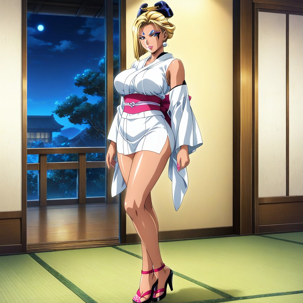 Pink Lipstick, Tan Lines, Pink Nails Hentai AI Porn