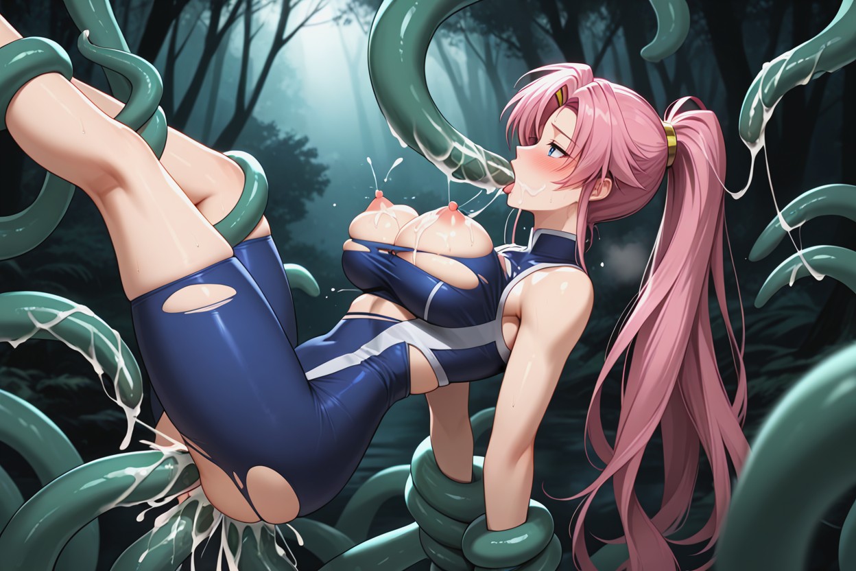 Cinematic, Legs Held Open, Torn Clothes Hentai AI Porn