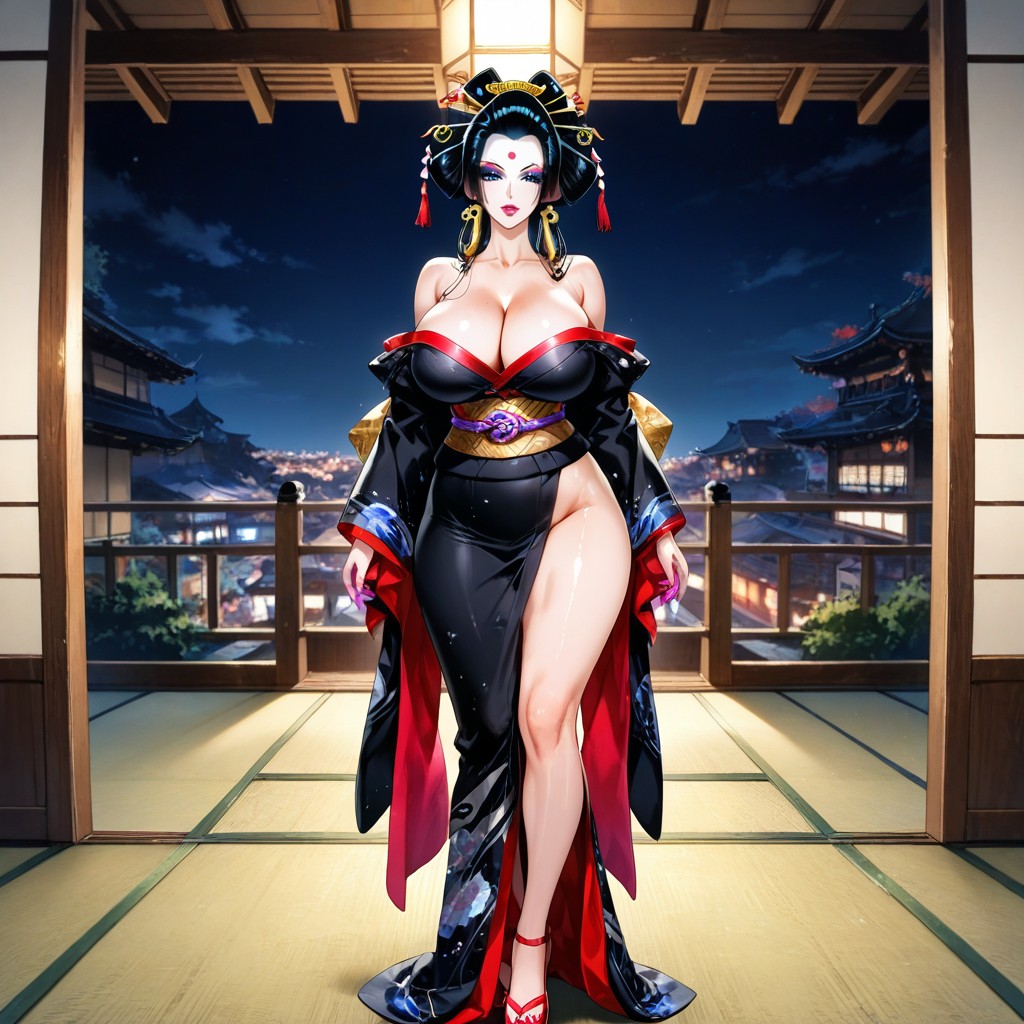 Tatami, Lots Of Detail, Geisha Makeup Hentai AI Porn