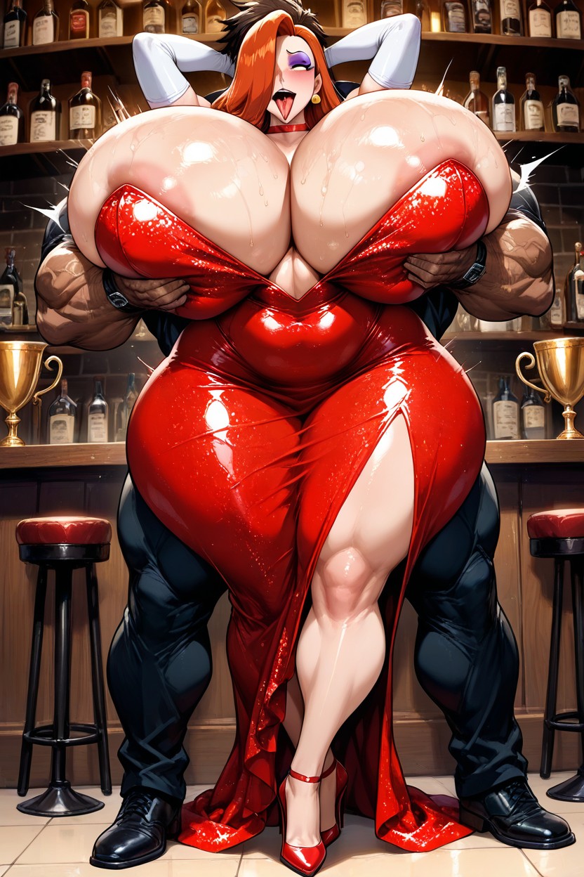 Breast Expansion, Impossibly Gargantuan Hyper Breasts, Melkor Mancing Style Hentai AI Porn