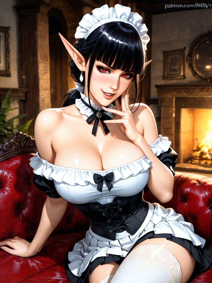 No Man, Excited, Shiny Skin Hentai IA