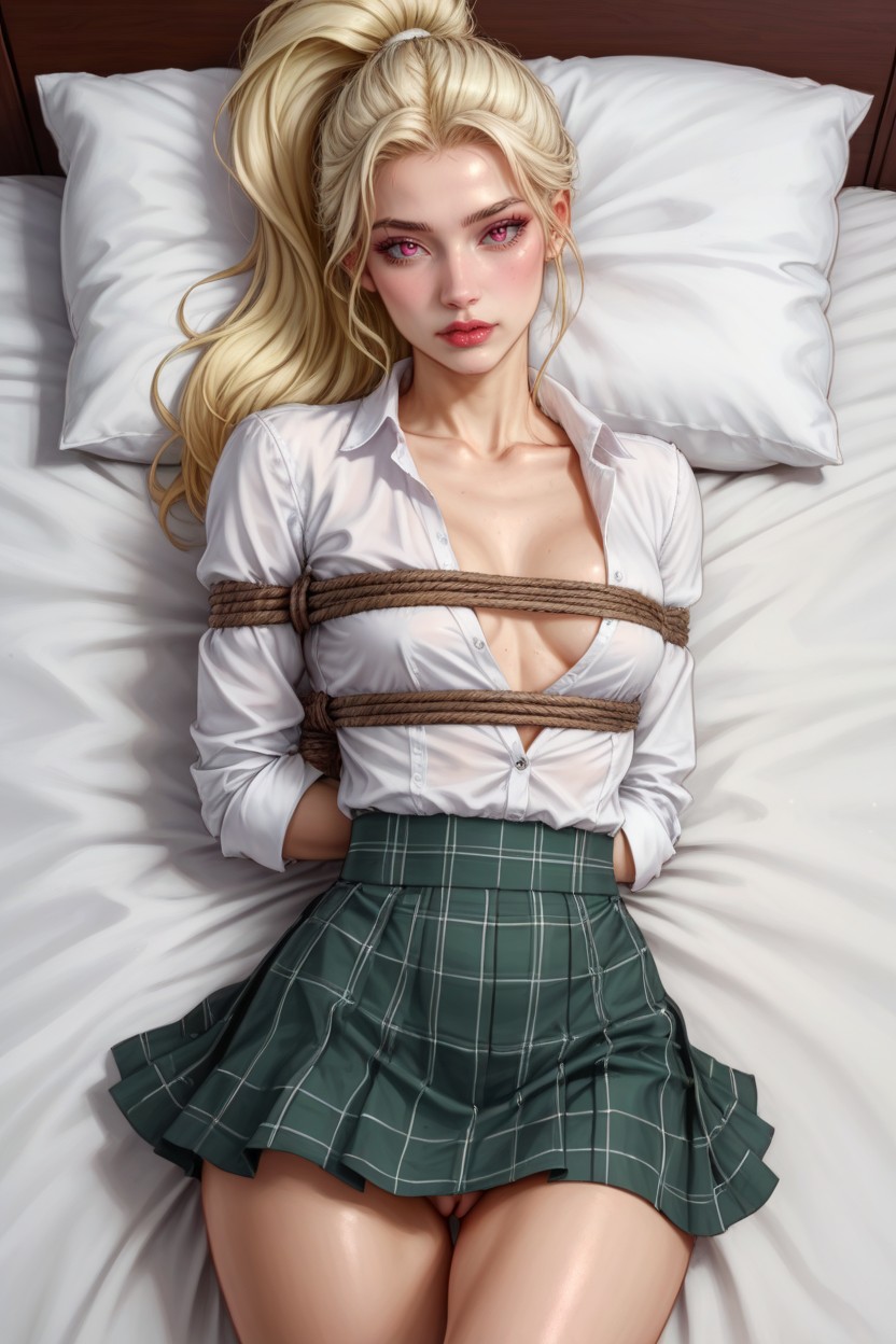 Perfect Eyes, Looking At Viewer, Small Breasts Hentai AI Porn