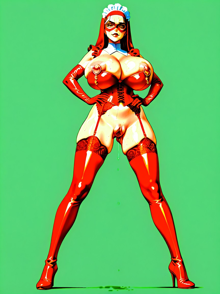 Standing, Spread Legs, Hands On Hips Hentai AI Porn