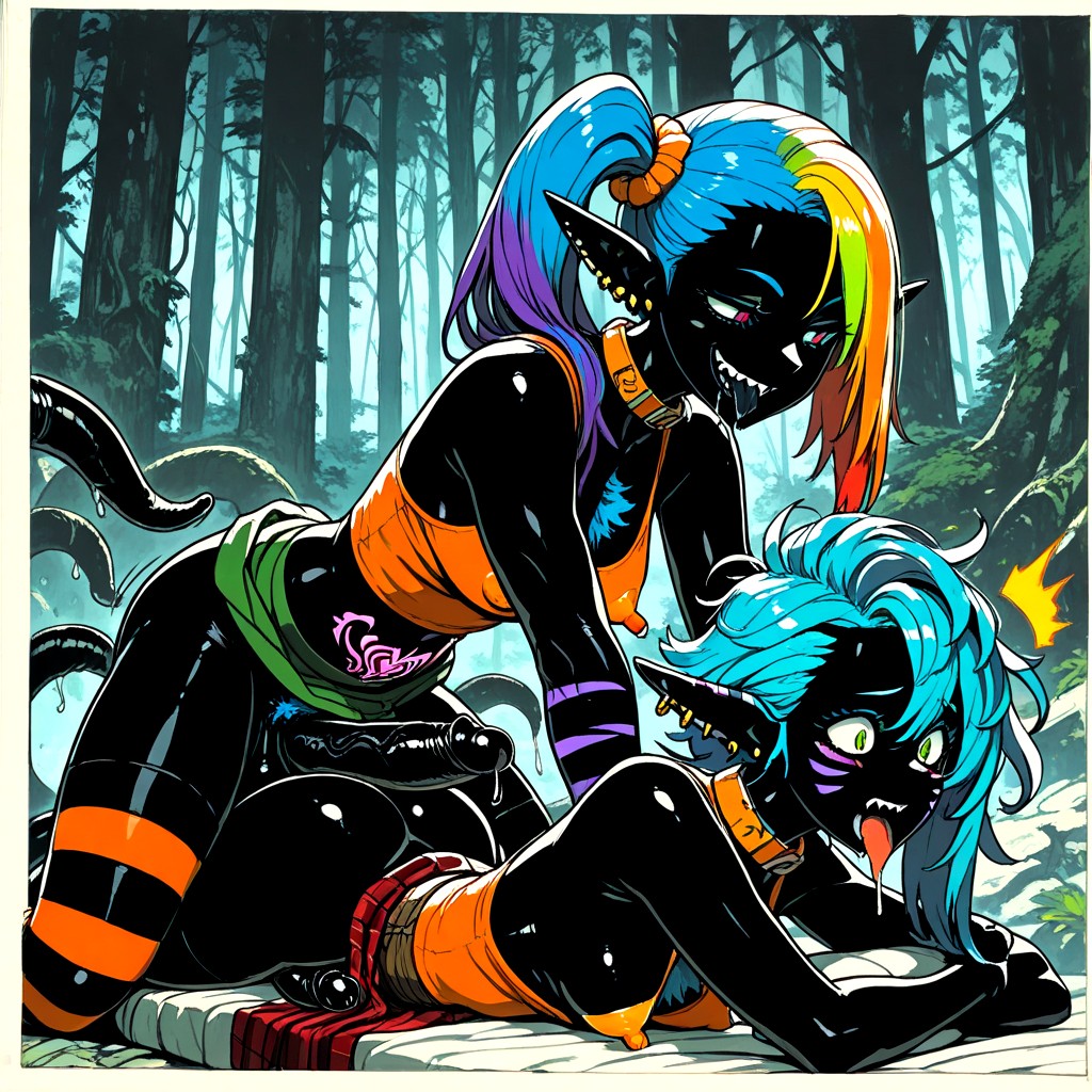 Hideout, Hugging Tight, Face Tattoos Hentai AI Porn