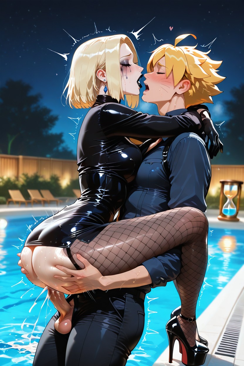 Side View, Dress, Head Back Hentai AI Porn