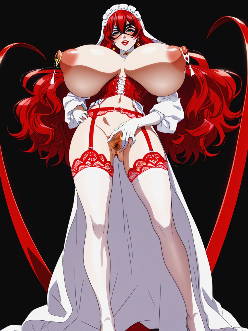 Nipple Rings, Open Pussy, Wide Gaping Vagina Hole Hentai AI Porn