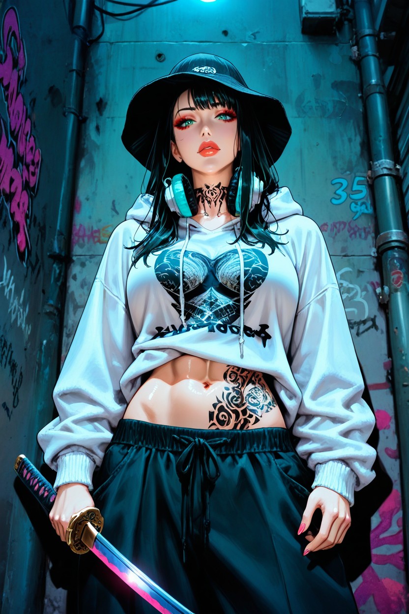 Confident, Yakuza Art Tatoo, Thick Lips Hentai AI Porn