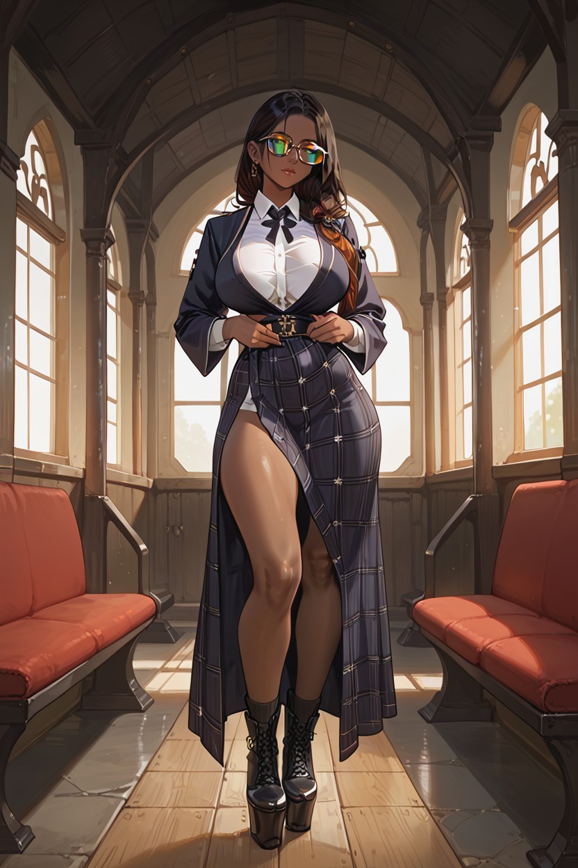 Hip Cocked, Voluptuous, Perfect Body Hentai AI Porn